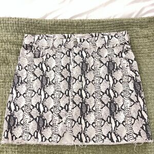 FRAME animal print skirt
